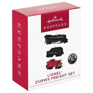 New! Lionel 2129WS Freight Set Hallmark Keepsake Christmas Ornament Toy Railroad